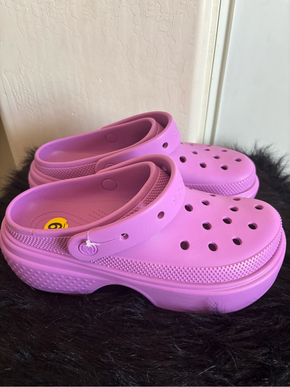 NWT Crocs Stomp Clogs, purple, Size 11 in women